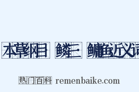 本草纲目·鳞三·鳙鱼近义词是什么意思的图片
